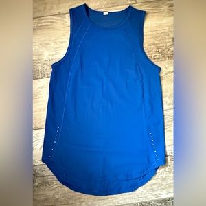Lululemon cobalt blue Sculpt Tank Top.